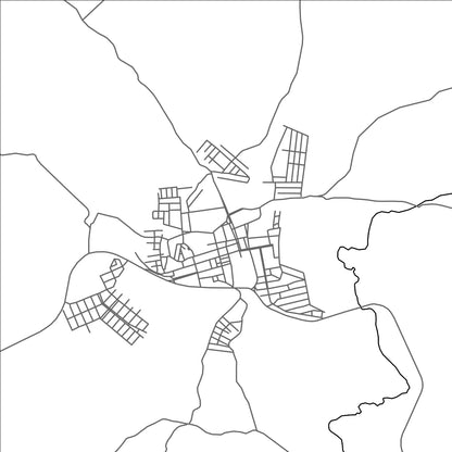 ROAD MAP OF BOA NOVA, BRAZIL BY MAPBAKES