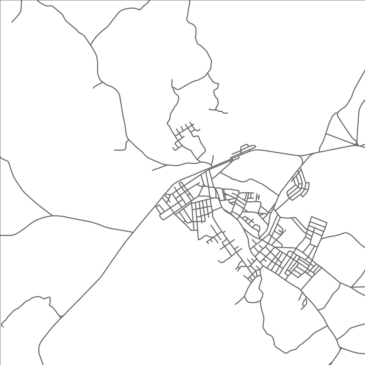 ROAD MAP OF BOCA DA MATA, BRAZIL BY MAPBAKES