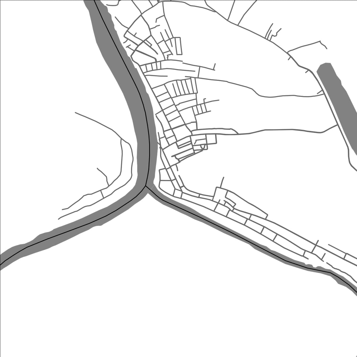 ROAD MAP OF BOCA DO ACRE, BRAZIL BY MAPBAKES