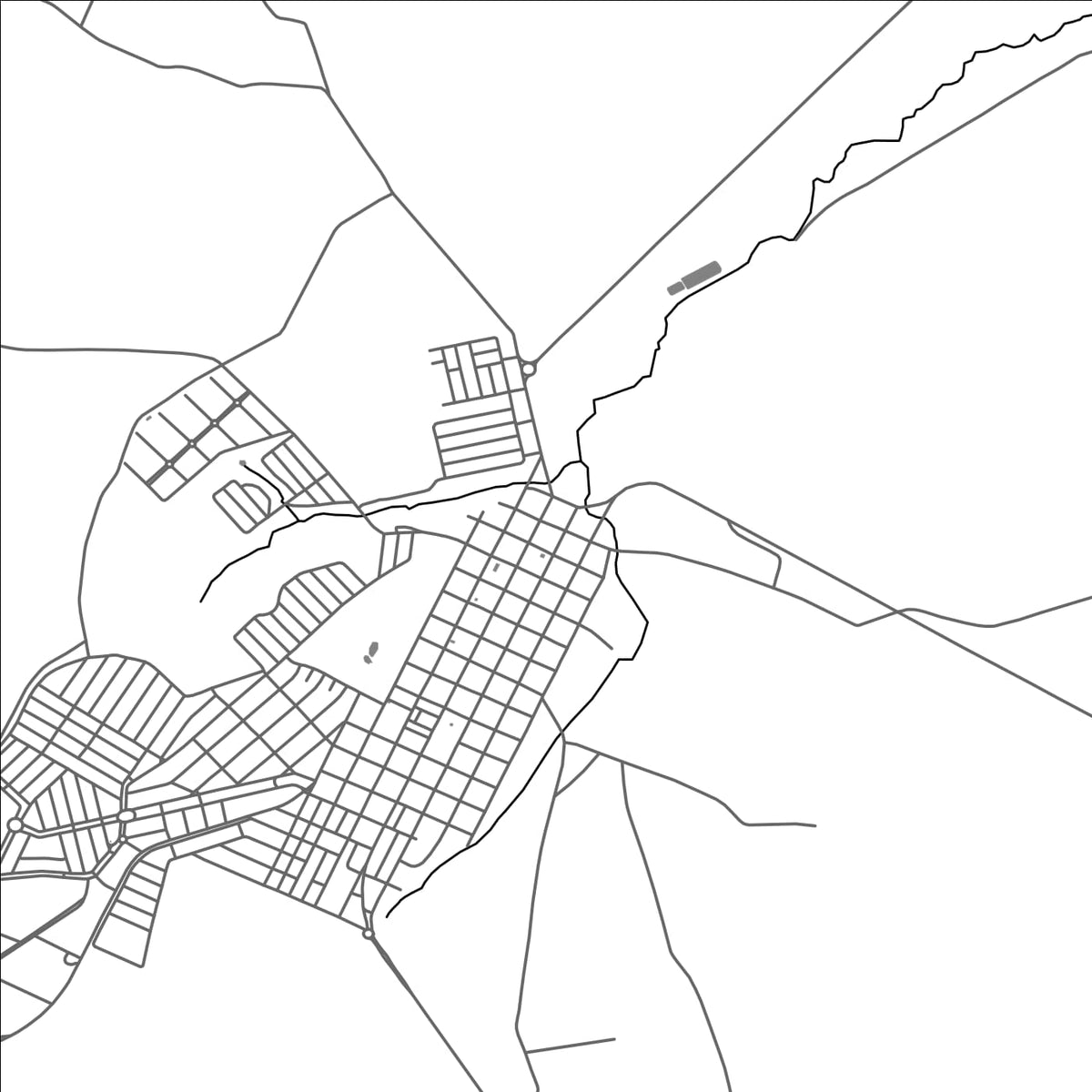 ROAD MAP OF BOCAINA, BRAZIL BY MAPBAKES