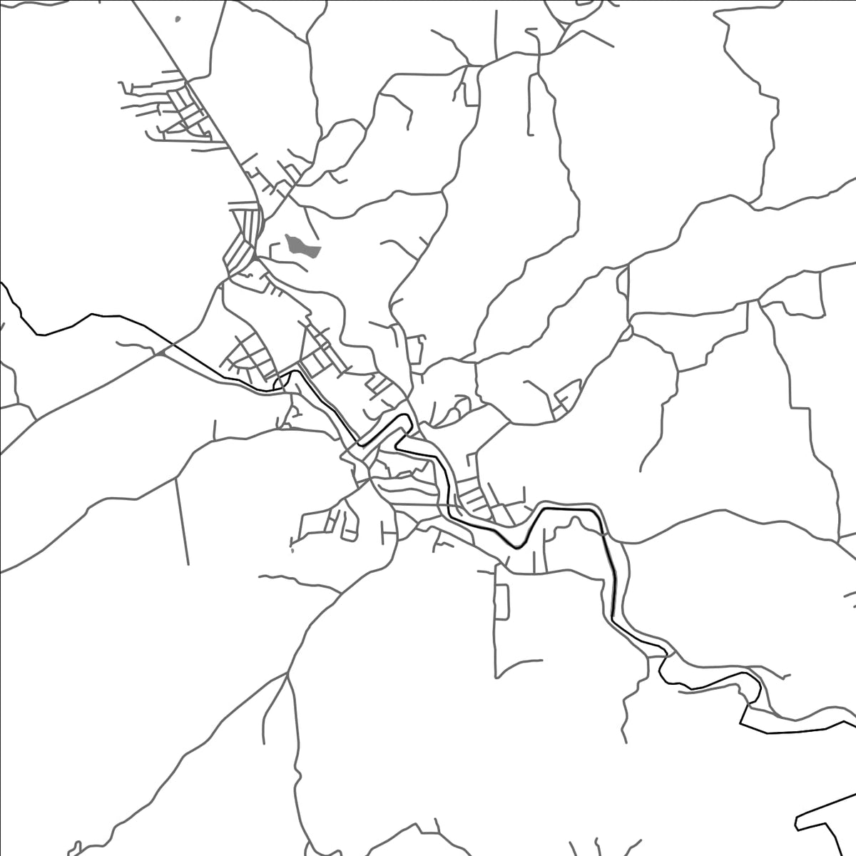 ROAD MAP OF BOM JARDIM, BRAZIL BY MAPBAKES