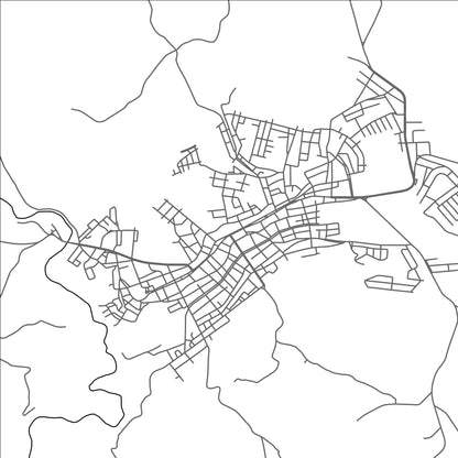 ROAD MAP OF BOM SUCESSO, BRAZIL BY MAPBAKES