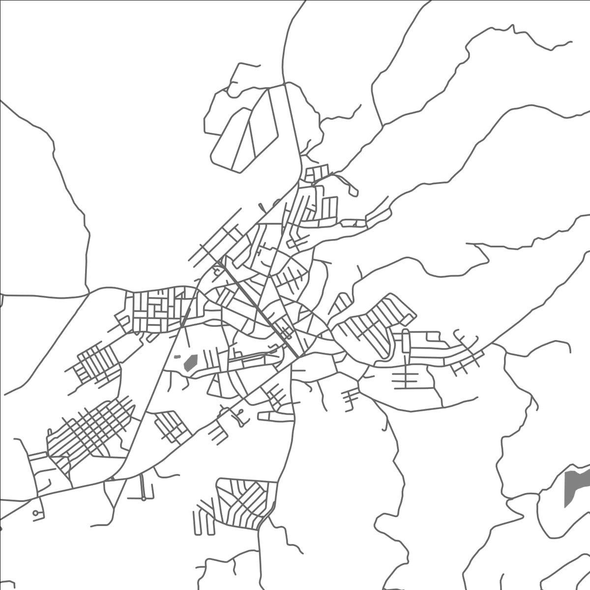 ROAD MAP OF BONITO, BRAZIL BY MAPBAKES