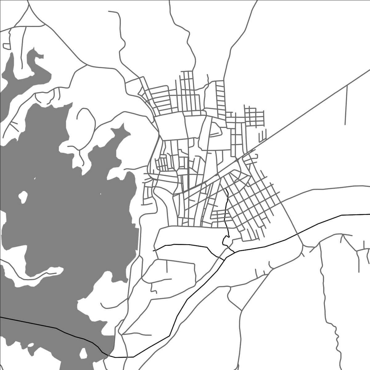 ROAD MAP OF BOQUEIRAO, BRAZIL BY MAPBAKES