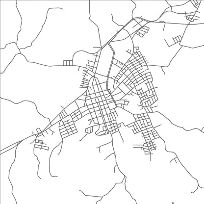 ROAD MAP OF BORDA DA MATA, BRAZIL BY MAPBAKES