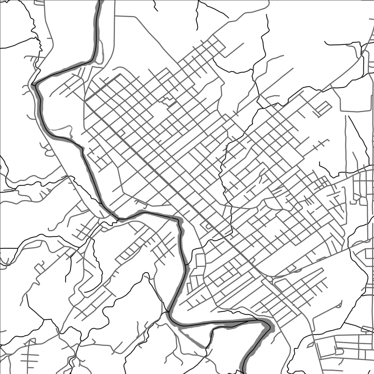 ROAD MAP OF BRACO DO NORTE, BRAZIL BY MAPBAKES