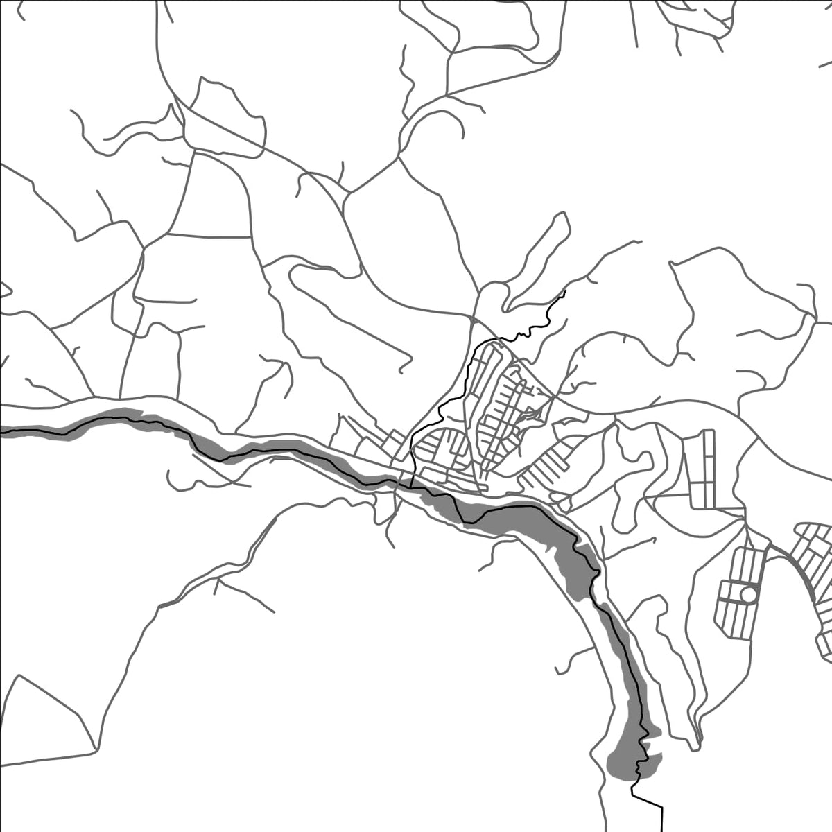 ROAD MAP OF BRANQUINHA, BRAZIL BY MAPBAKES