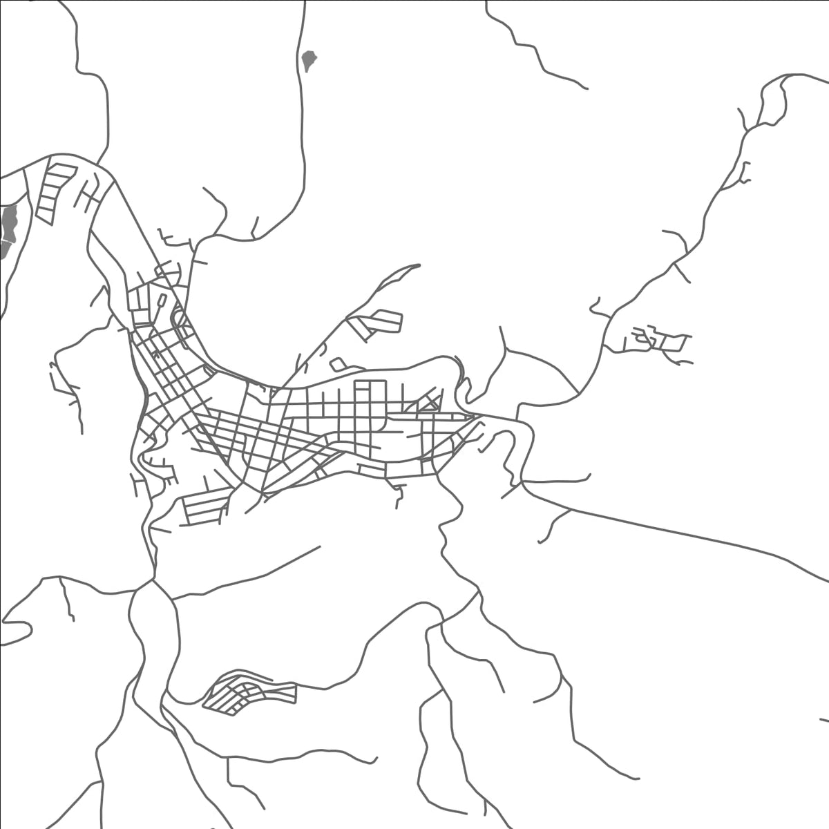 ROAD MAP OF BRAZOPOLIS, BRAZIL BY MAPBAKES
