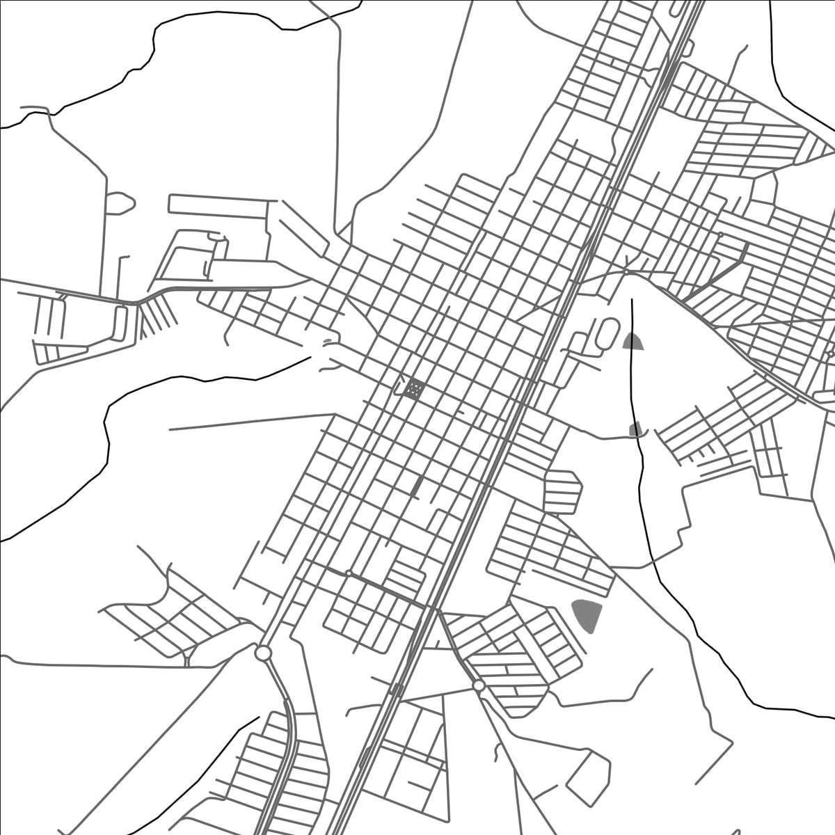 ROAD MAP OF BRODOSQUI, BRAZIL BY MAPBAKES