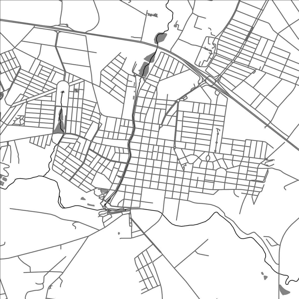 ROAD MAP OF BROTAS, BRAZIL BY MAPBAKES