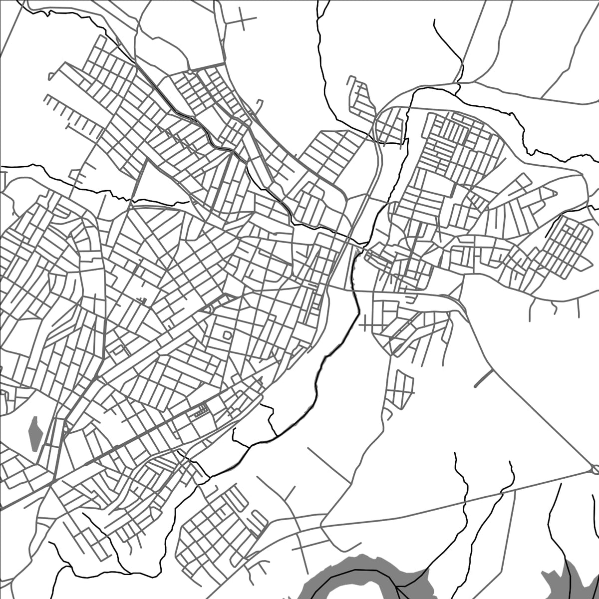 ROAD MAP OF BRUMADO, BRAZIL BY MAPBAKES