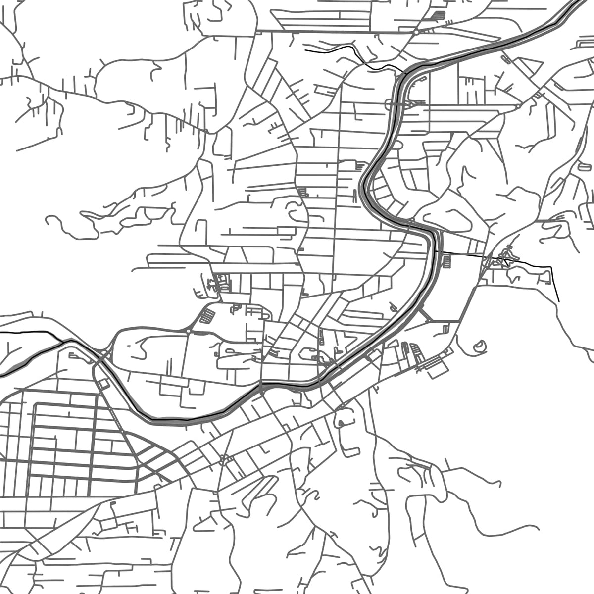 ROAD MAP OF BRUSQUE, BRAZIL BY MAPBAKES