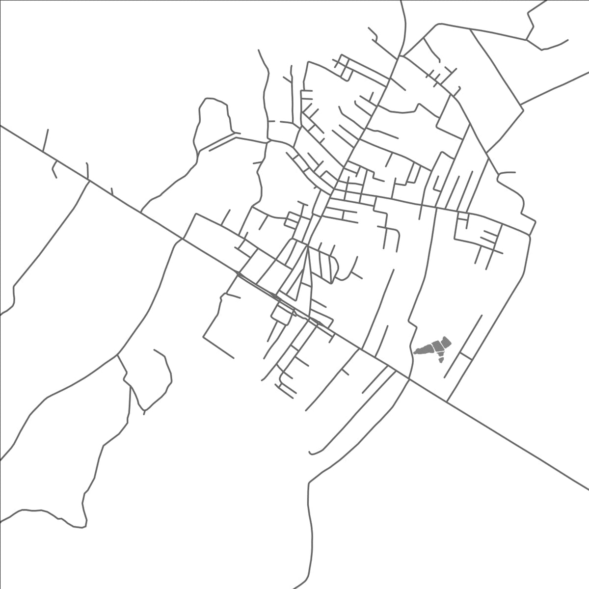 ROAD MAP OF BUJARI, BRAZIL BY MAPBAKES