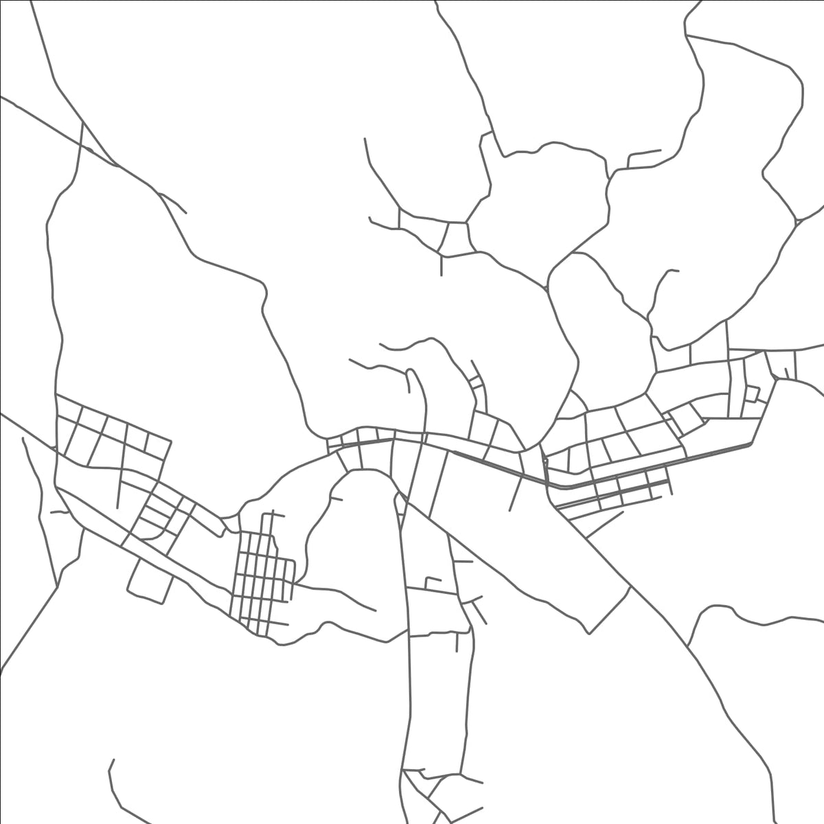 ROAD MAP OF BURITI, BRAZIL BY MAPBAKES