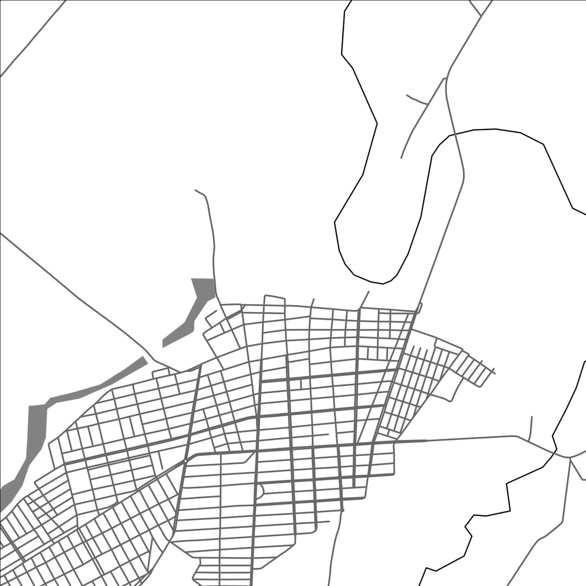 ROAD MAP OF BURITIS, BRAZIL BY MAPBAKES