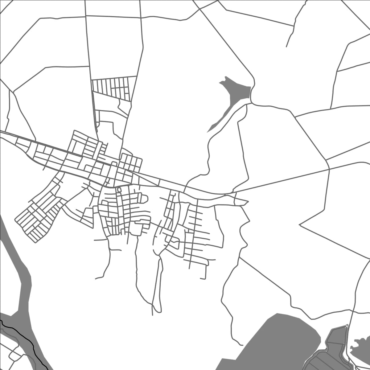 ROAD MAP OF CAAPORA, BRAZIL BY MAPBAKES