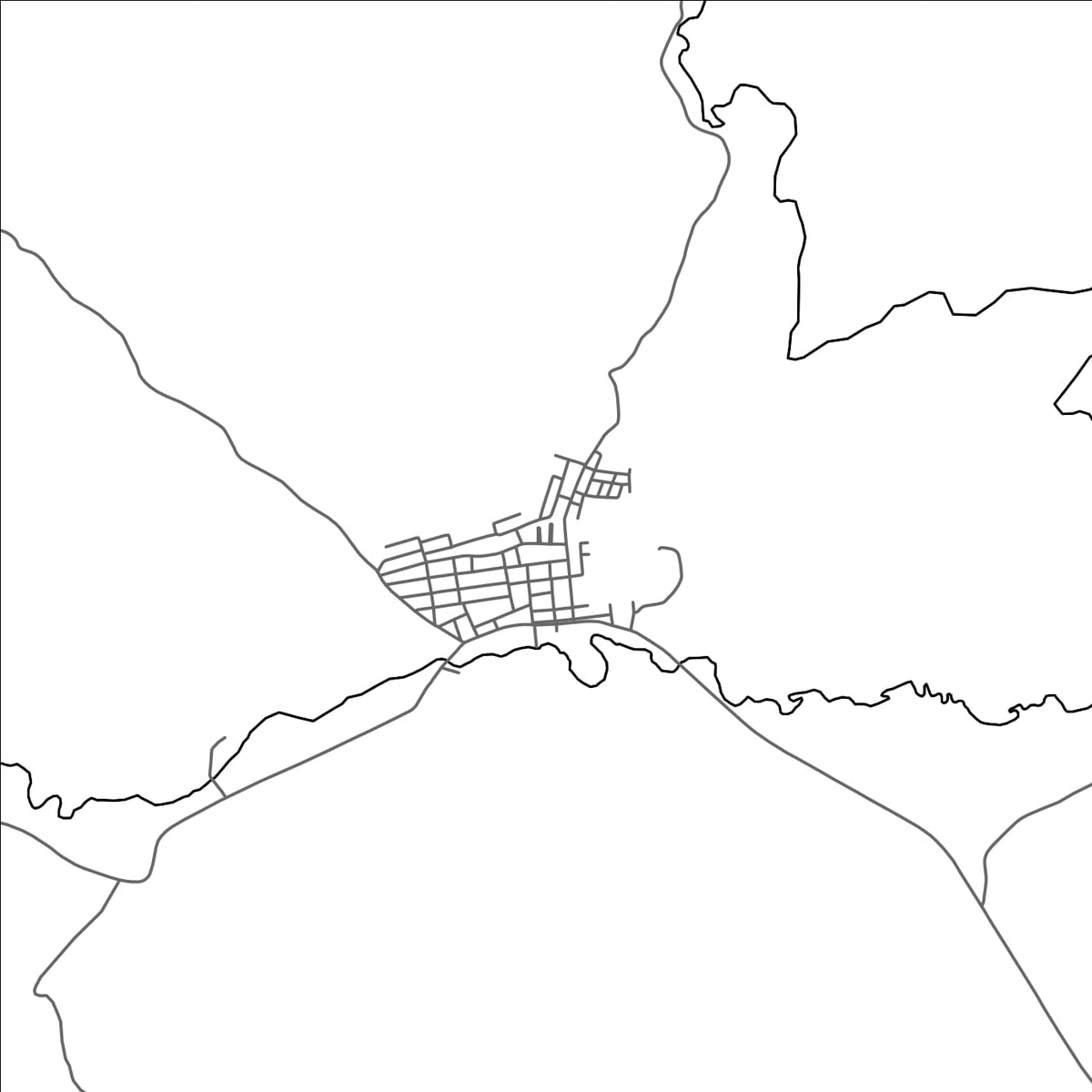 ROAD MAP OF CAATIBA, BRAZIL BY MAPBAKES