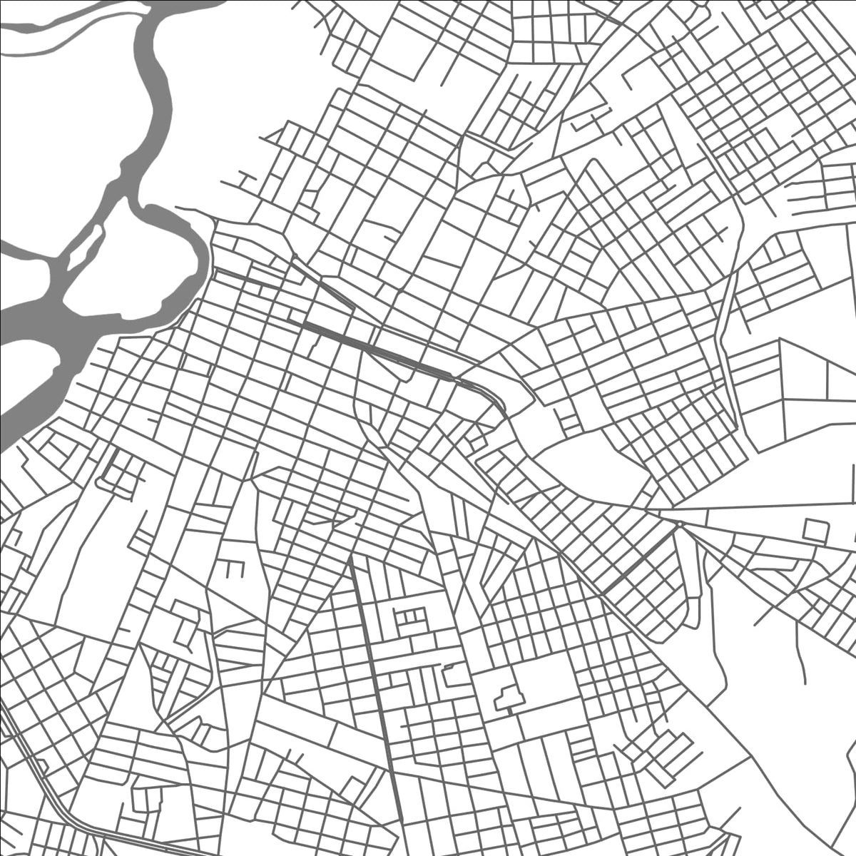 ROAD MAP OF CACERES, BRAZIL BY MAPBAKES