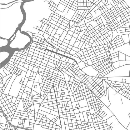 ROAD MAP OF CACERES, BRAZIL BY MAPBAKES