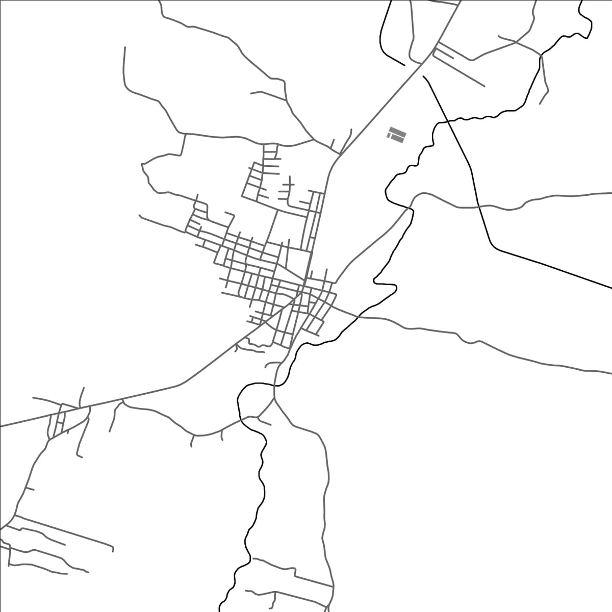 ROAD MAP OF CACHOEIRA DOS INDIOS, BRAZIL BY MAPBAKES