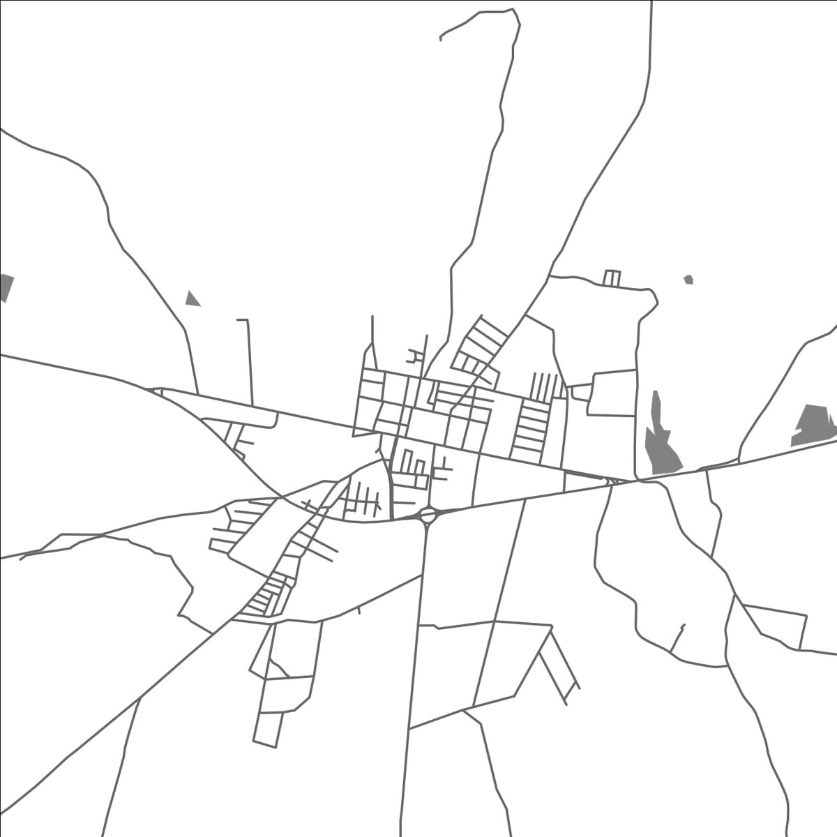 ROAD MAP OF CACIMBINHAS, BRAZIL BY MAPBAKES