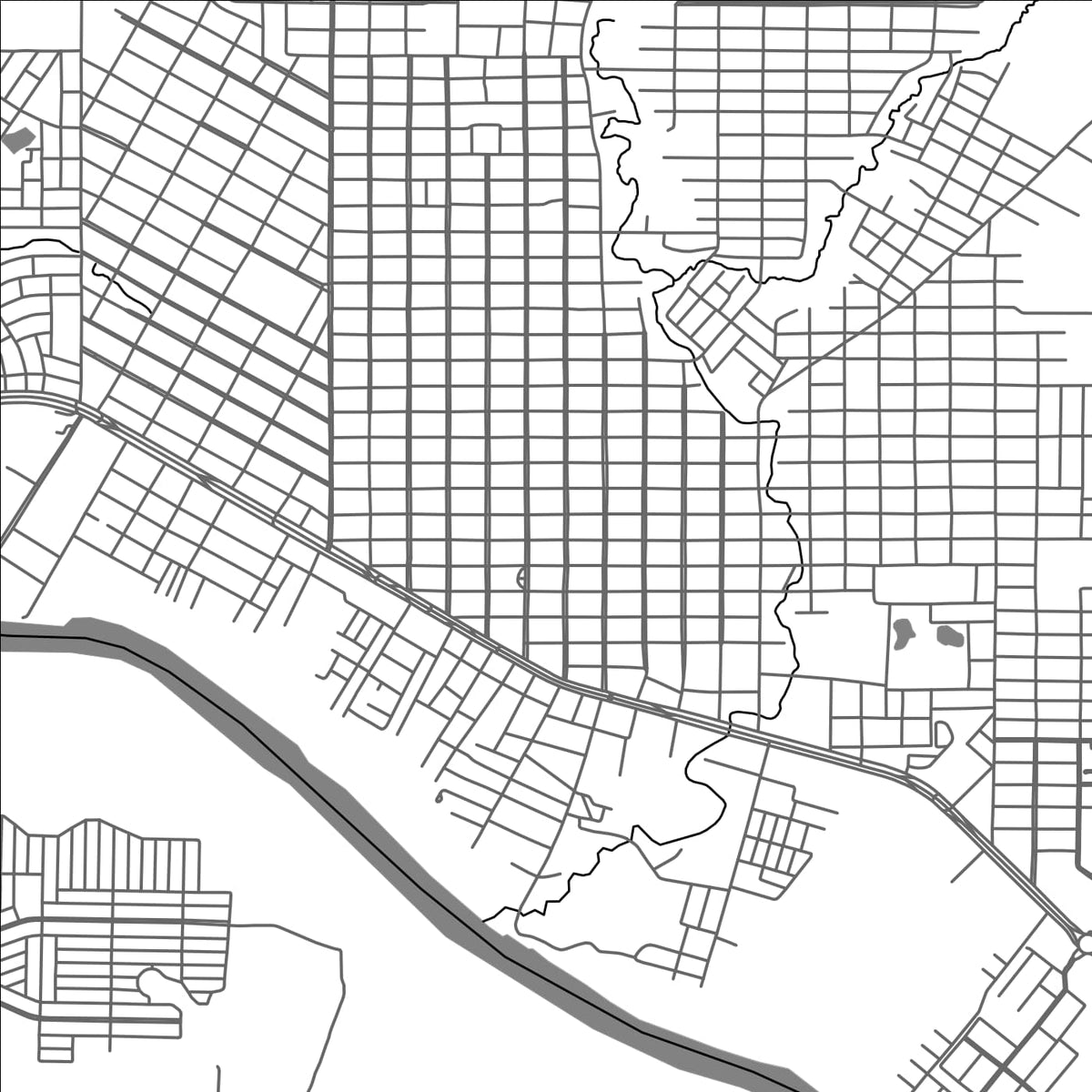 ROAD MAP OF CACOAL, BRAZIL BY MAPBAKES