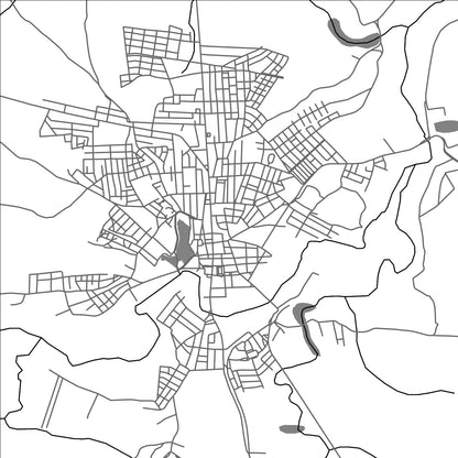 ROAD MAP OF CACULE, BRAZIL BY MAPBAKES