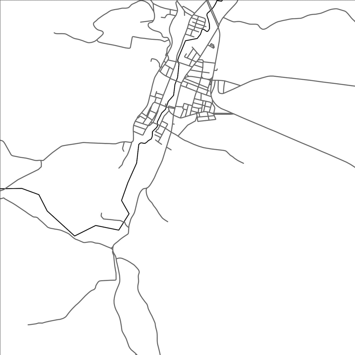 ROAD MAP OF CAEM, BRAZIL BY MAPBAKES