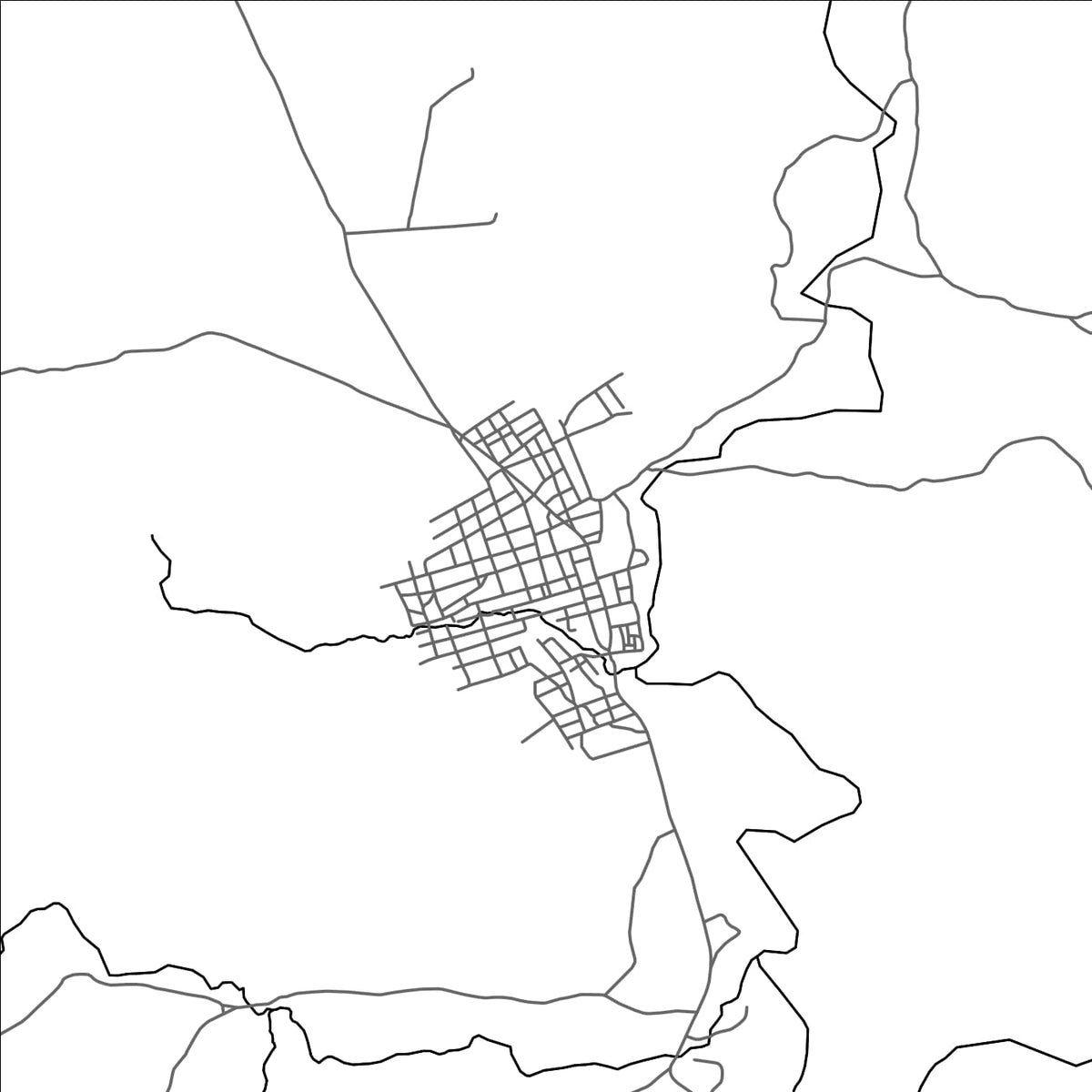 ROAD MAP OF CAETANO, BRAZIL BY MAPBAKES