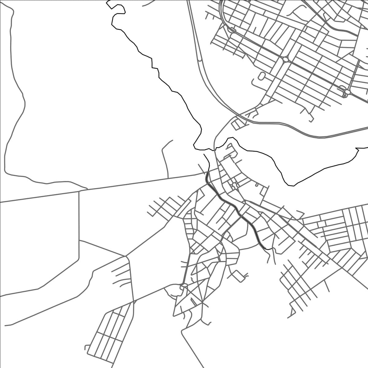 ROAD MAP OF CAETANOPOLIS, BRAZIL BY MAPBAKES