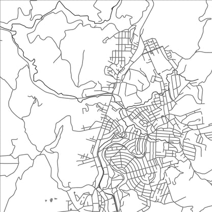 ROAD MAP OF CAETE, BRAZIL BY MAPBAKES