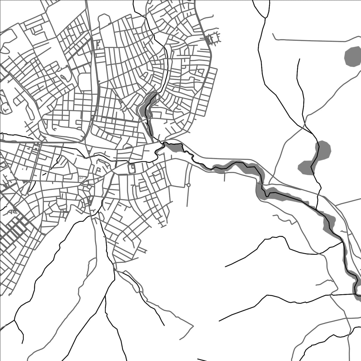 ROAD MAP OF CAETITE, BRAZIL BY MAPBAKES