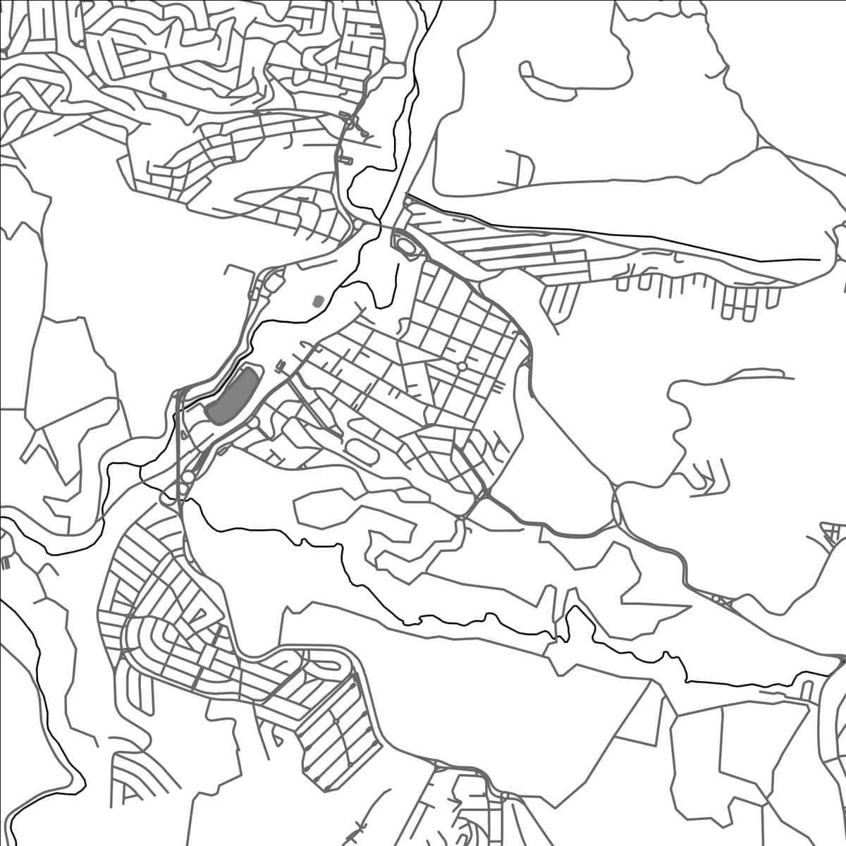 ROAD MAP OF CAIEIRAS, BRAZIL BY MAPBAKES