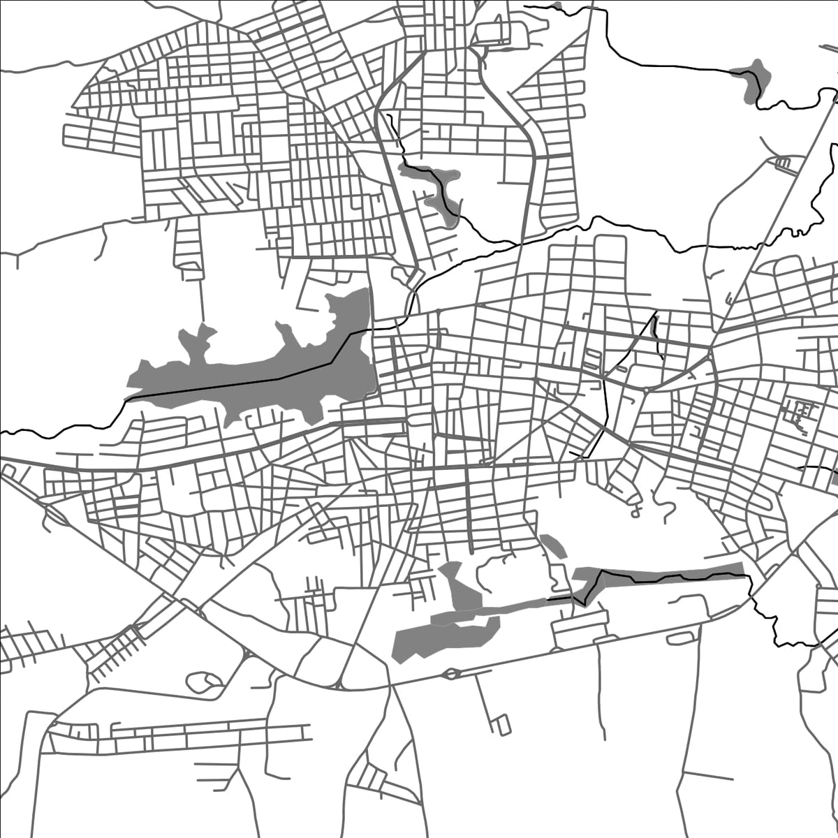 ROAD MAP OF CAJAZEIRAS, BRAZIL BY MAPBAKES