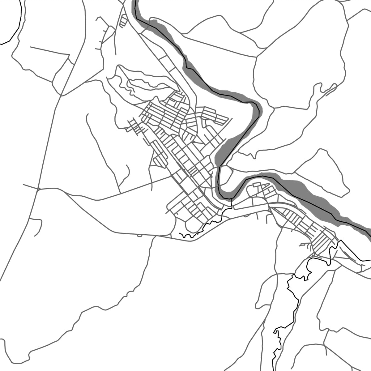 ROAD MAP OF CAJUEIRO, BRAZIL BY MAPBAKES