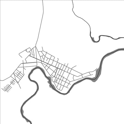 ROAD MAP OF CALCOENE, BRAZIL BY MAPBAKES