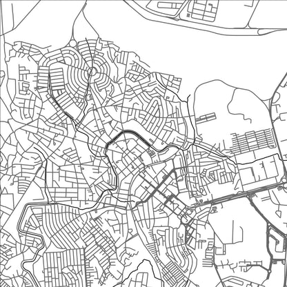ROAD MAP OF CAMACARI, BRAZIL BY MAPBAKES