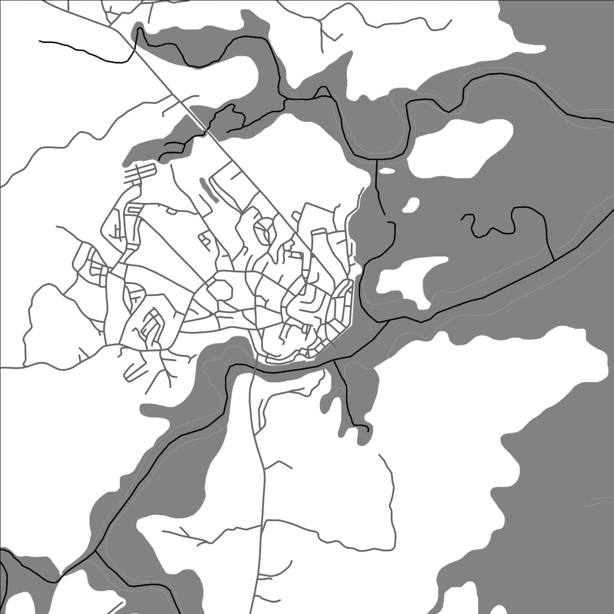 ROAD MAP OF CAMAMU, BRAZIL BY MAPBAKES