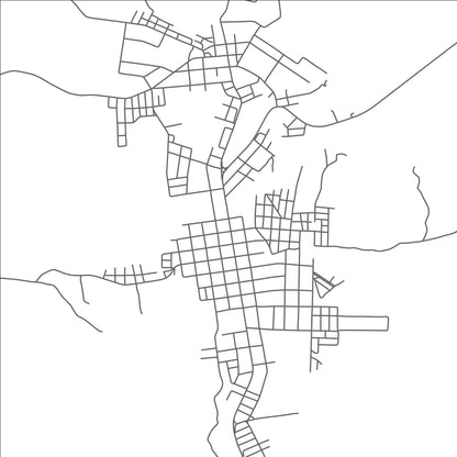 ROAD MAP OF CAMAPUA, BRAZIL BY MAPBAKES
