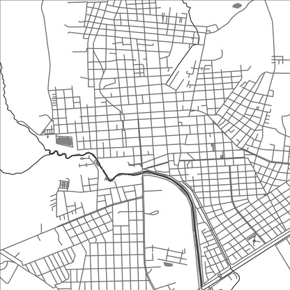 ROAD MAP OF CAMAQUA, BRAZIL BY MAPBAKES