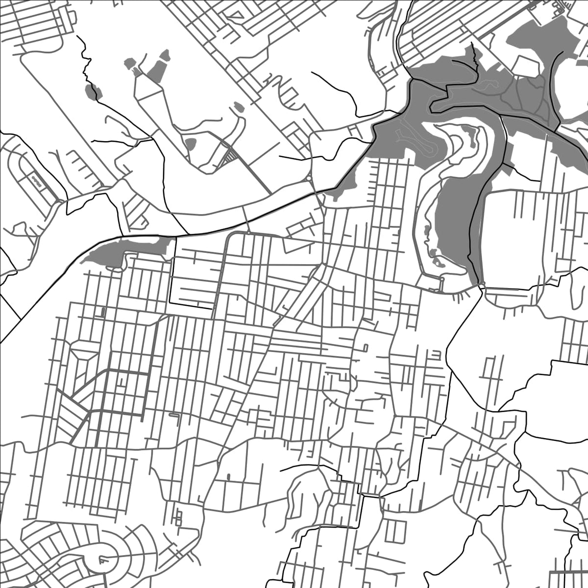 ROAD MAP OF CAMBORIU, BRAZIL BY MAPBAKES