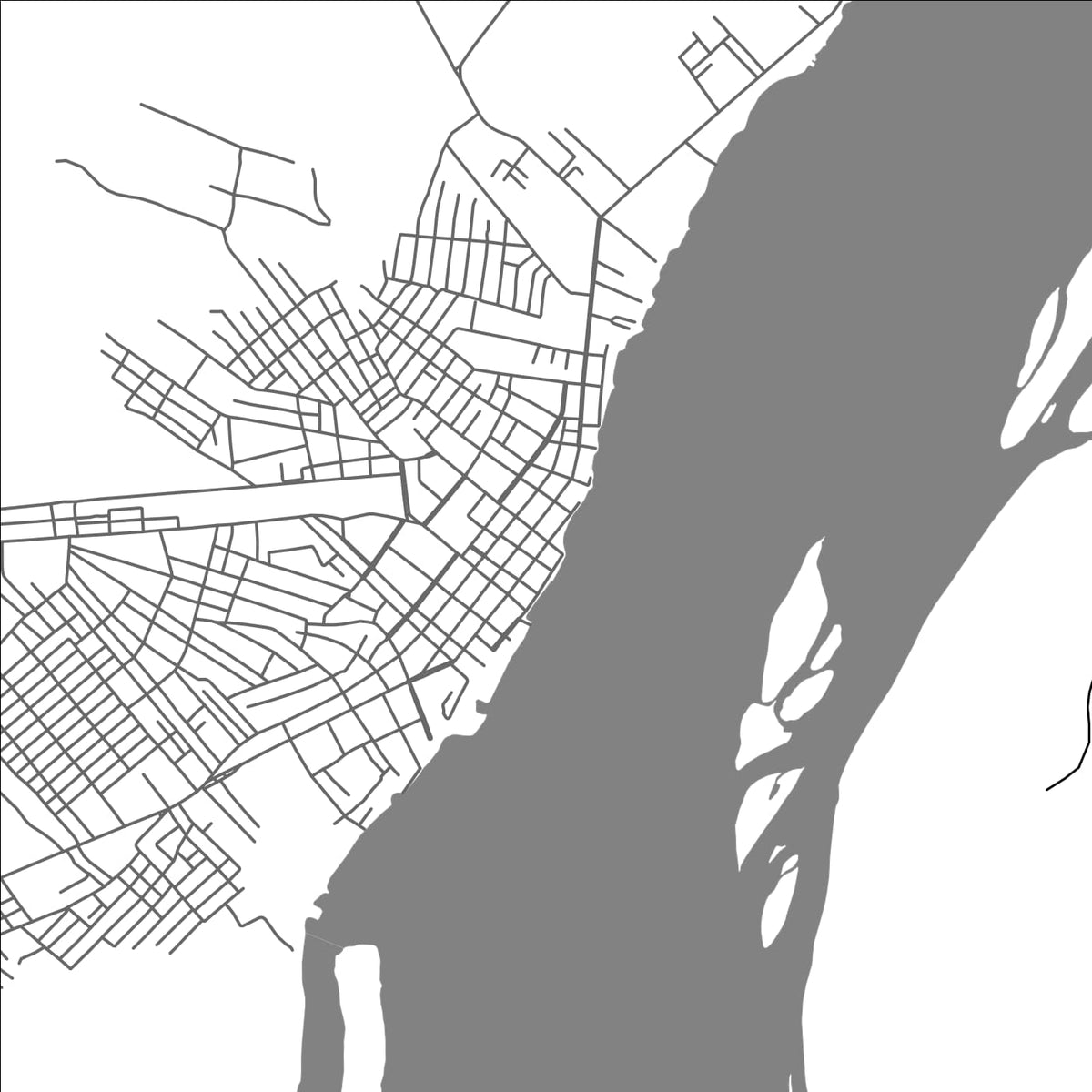 ROAD MAP OF CAMETA, BRAZIL BY MAPBAKES