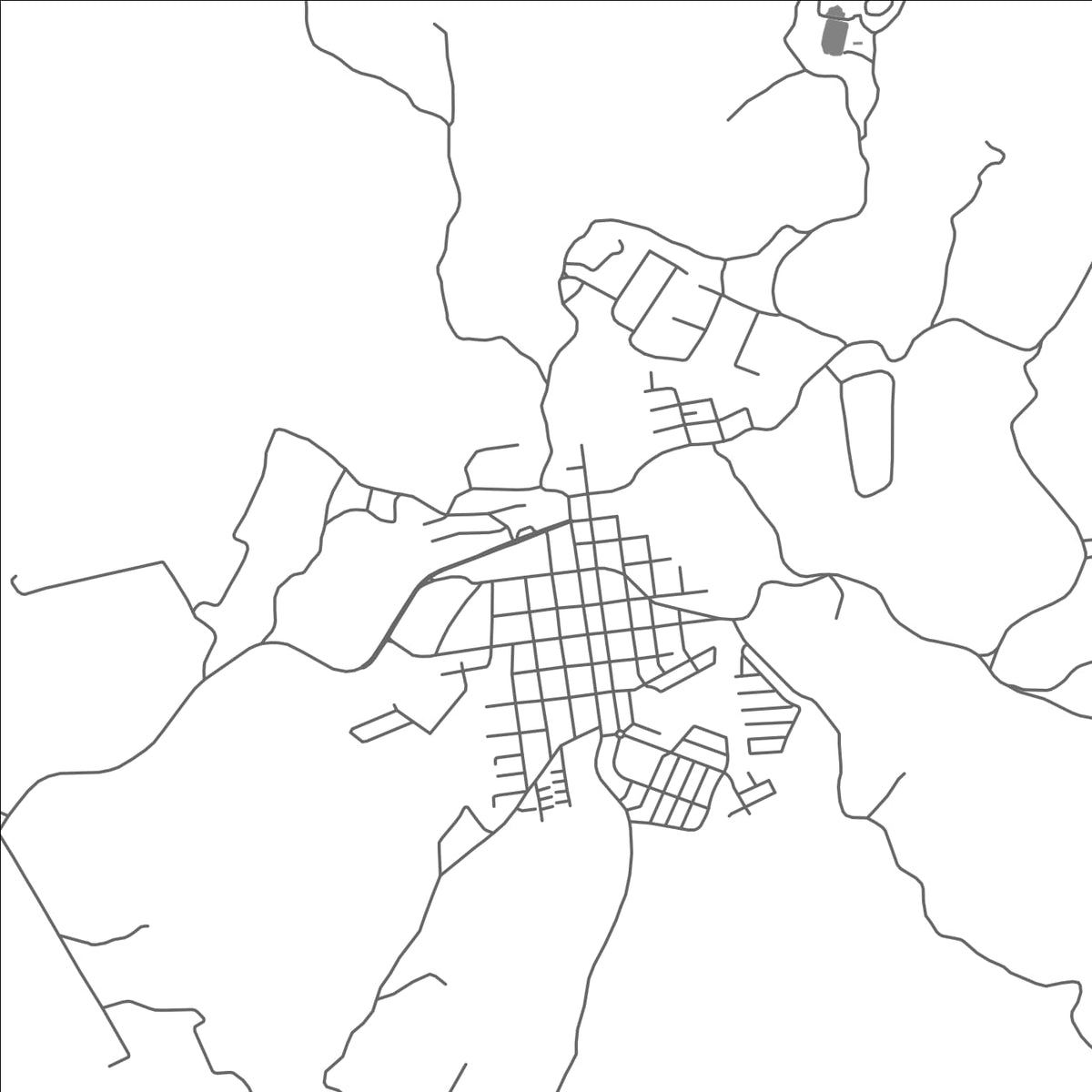 ROAD MAP OF CAMPINA GRANDE DO SUL, BRAZIL BY MAPBAKES