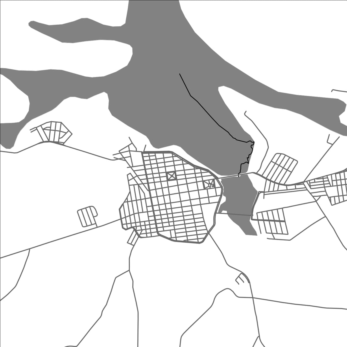 ROAD MAP OF CAMPO DO MEIO, BRAZIL BY MAPBAKES