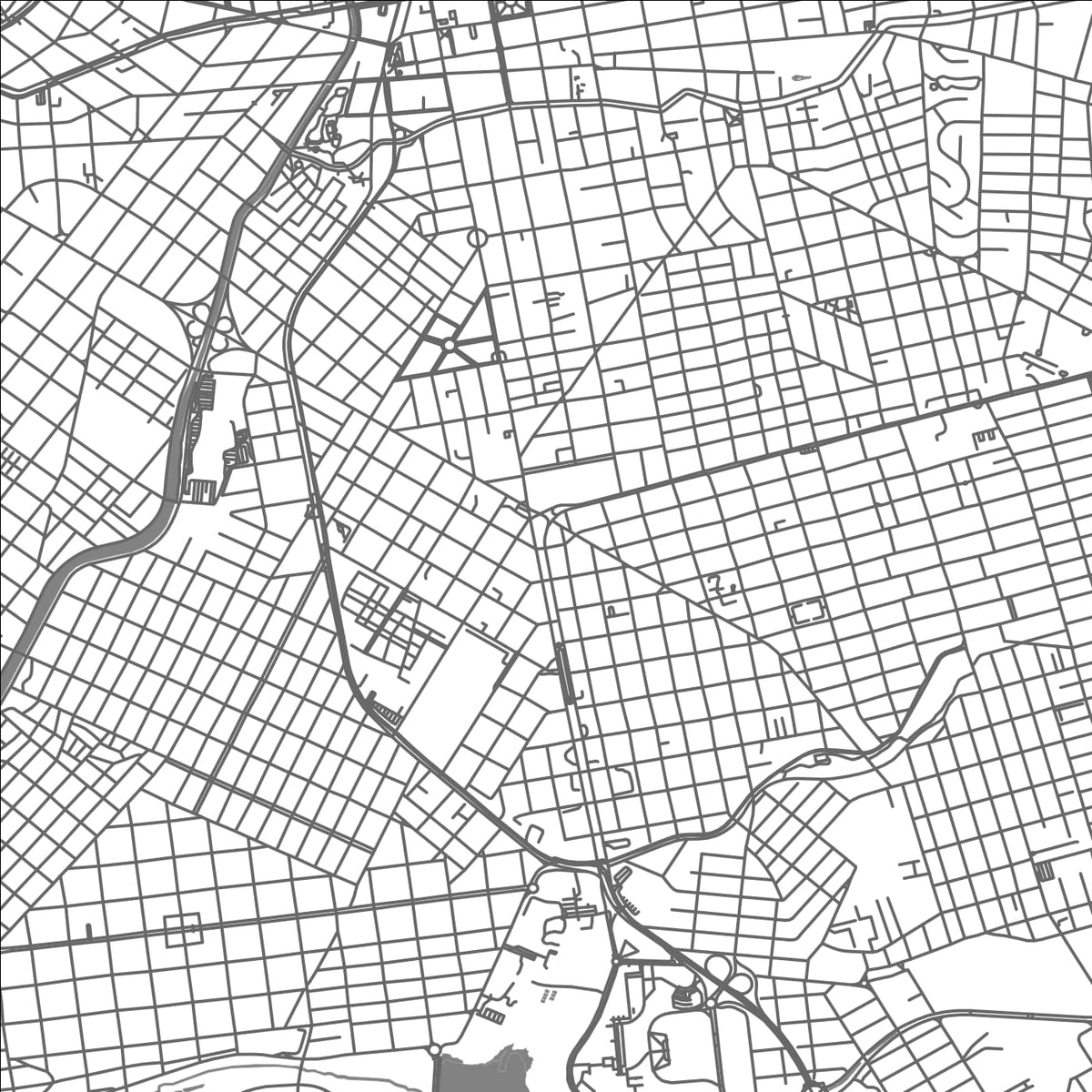 ROAD MAP OF CAMPO GRANDE, BRAZIL BY MAPBAKES