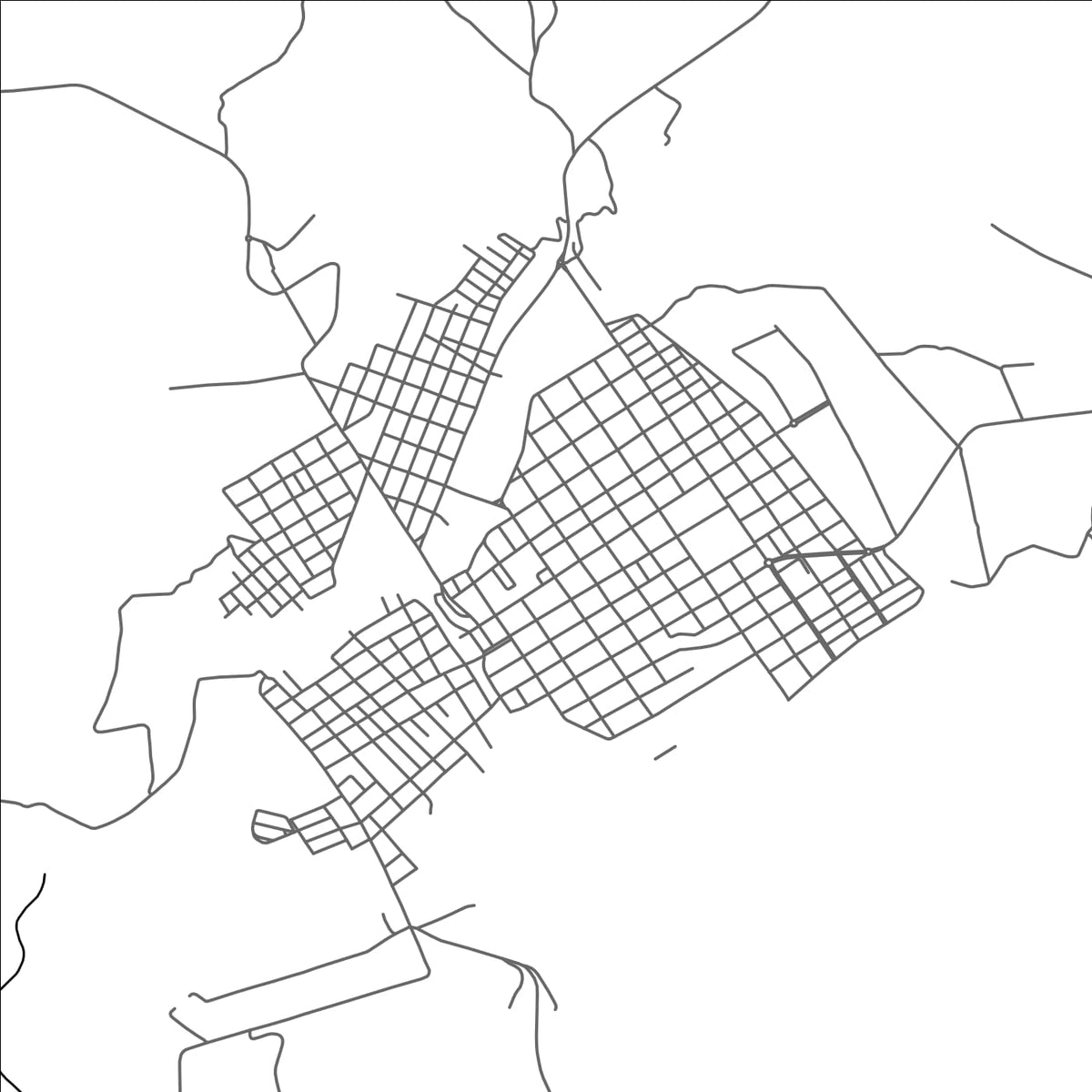 ROAD MAP OF CAMPOS ALTOS, BRAZIL BY MAPBAKES