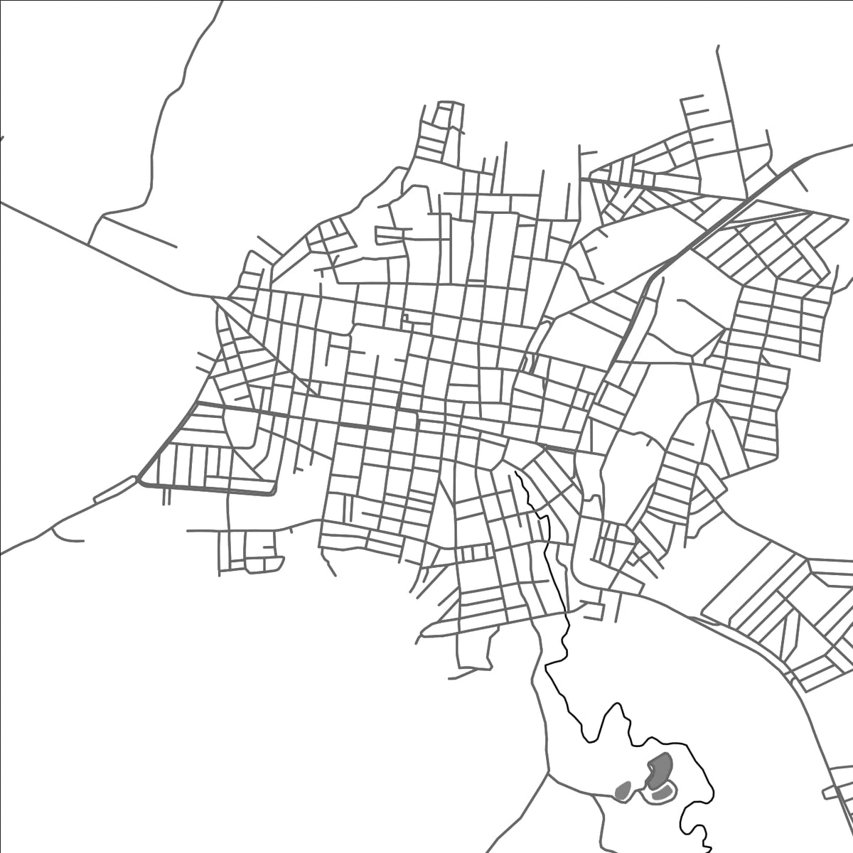ROAD MAP OF CAMPOS BELOS, BRAZIL BY MAPBAKES