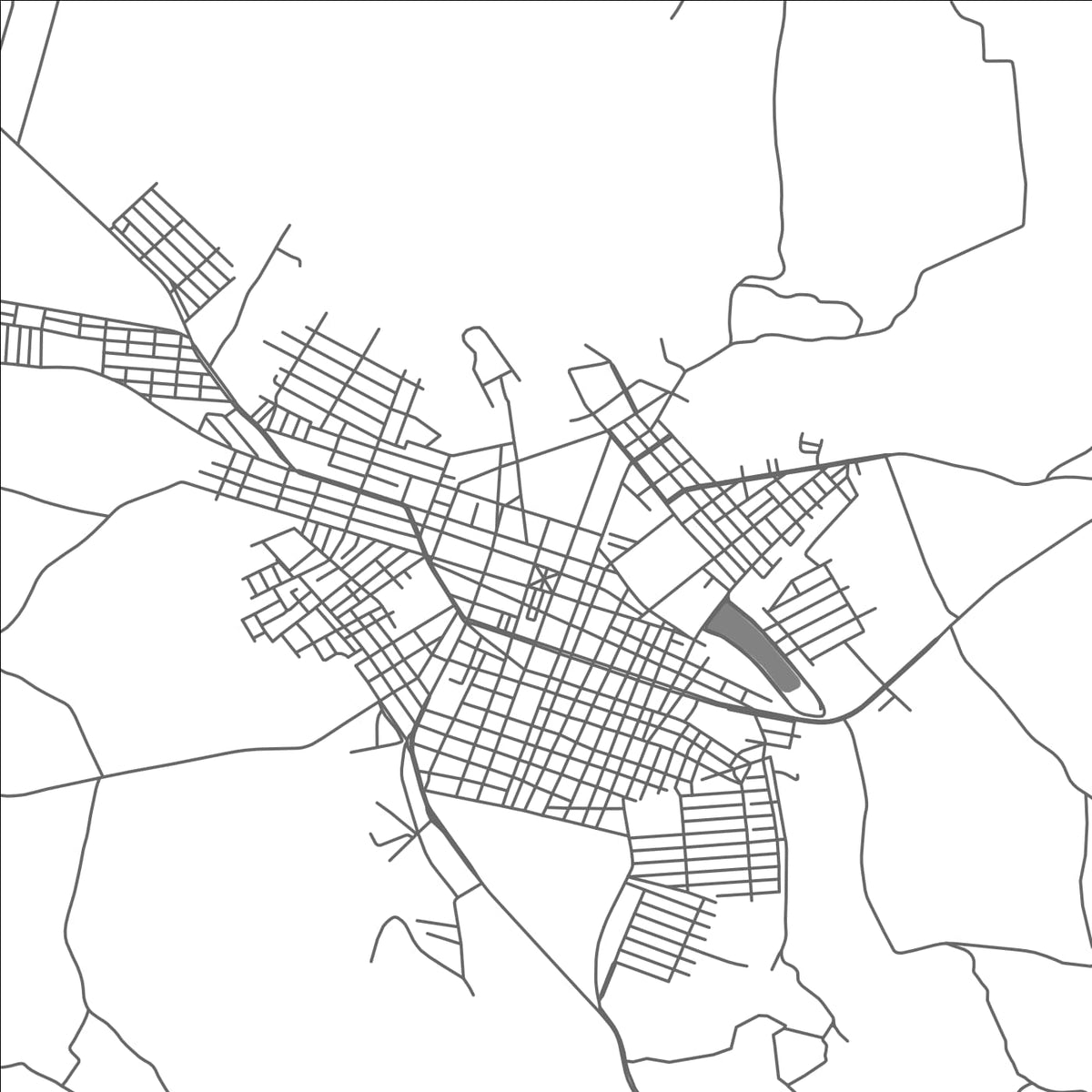 ROAD MAP OF CAMPOS GERAIS, BRAZIL BY MAPBAKES