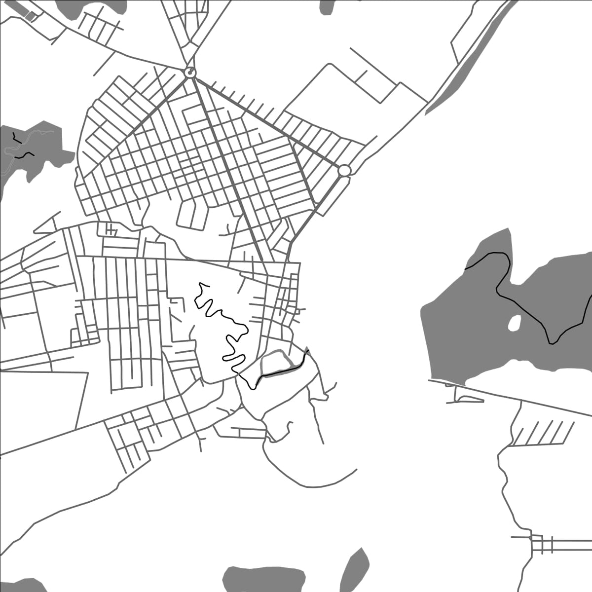 ROAD MAP OF CANANEIA, BRAZIL BY MAPBAKES