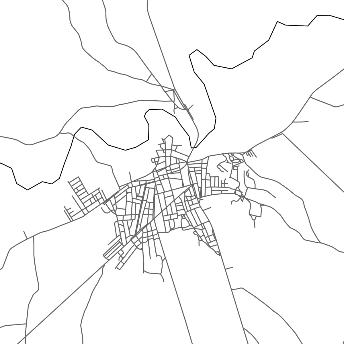 ROAD MAP OF CANARANA, BRAZIL BY MAPBAKES
